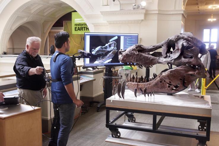 3D Scanning T-Rex Skull with Microsoft Kinect